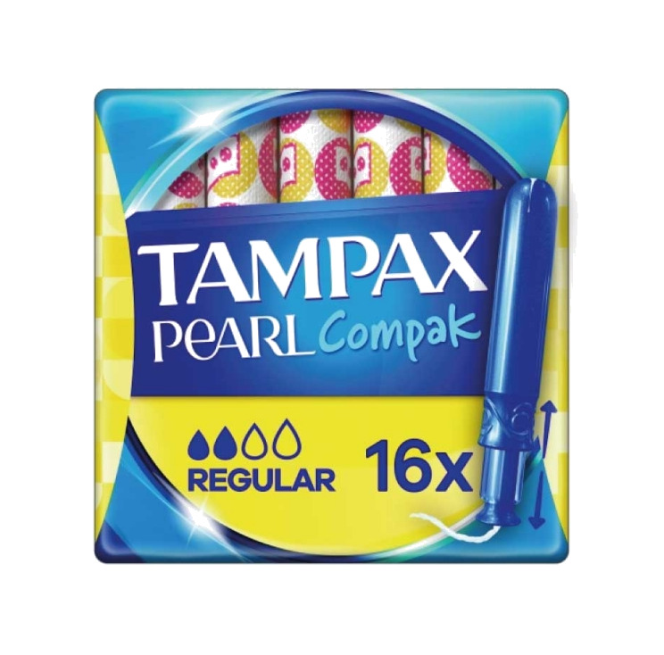 tampones regulares pearl compak regular (18 unidades)