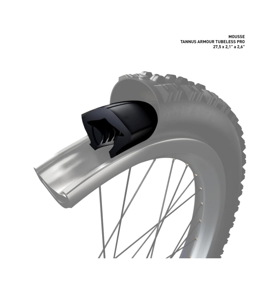 relleno de espuma mousse para tubeless armour tubeless pro 27,5" x 2,1" a 2,6"
