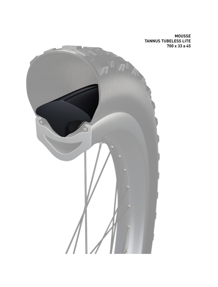 mousse de espuma antipinchazos para cubiertas tubeless bicicleta en versión ligera tubeless lite 700 x 33 a