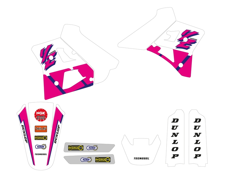 kit completo adhesivos para moto oem