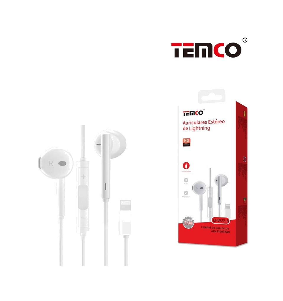 auriculares con micrófono y cable iphone 1,2m