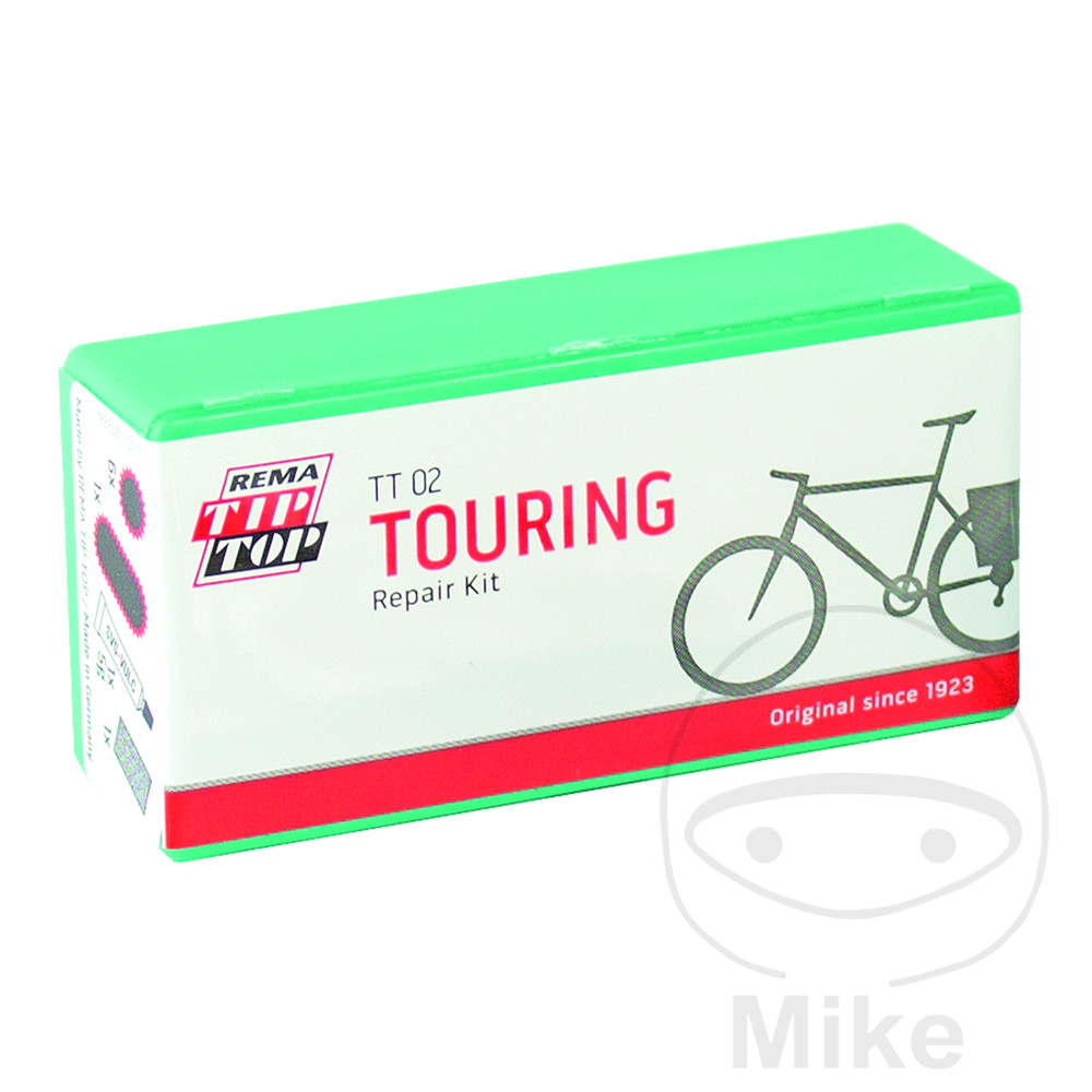 kit reparación de pinchazos vulcanizante para neumáticos bicicleta tt 02