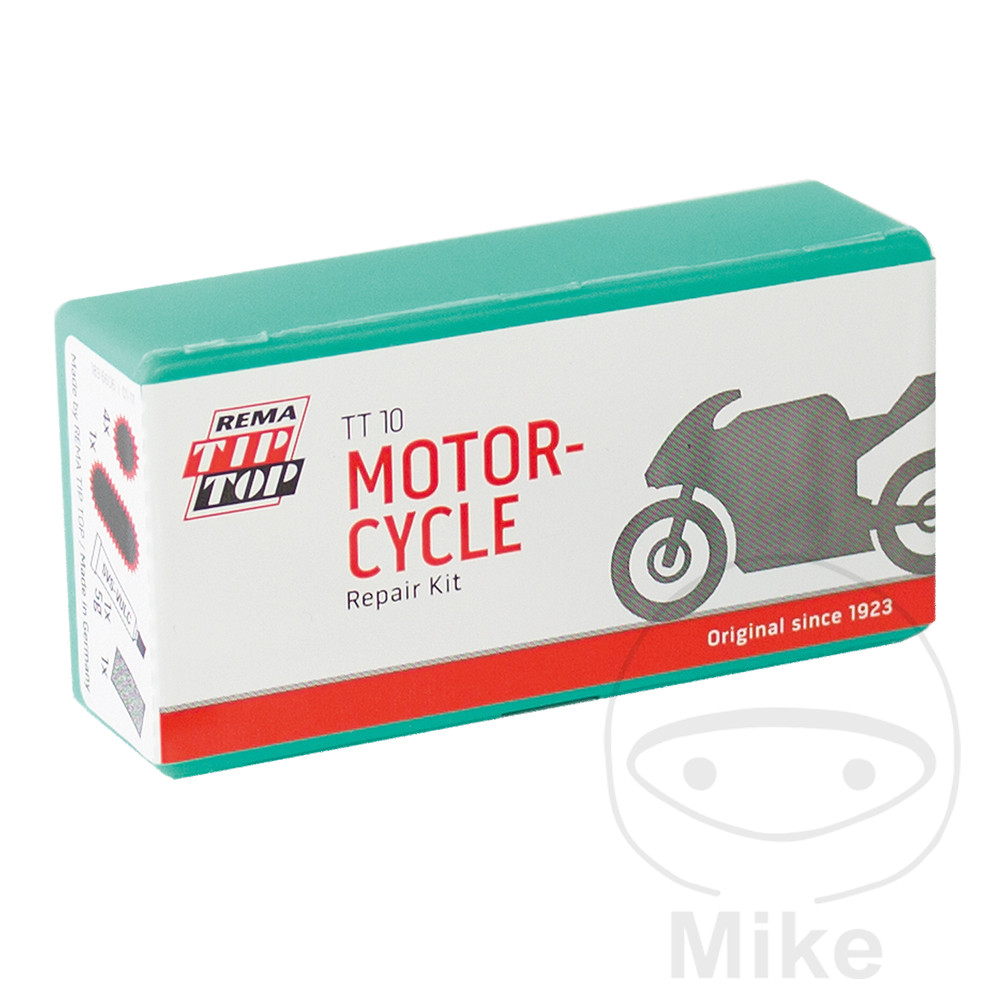 kit reparación de pinchazos vulcanizante para neumáticos moto tt 10