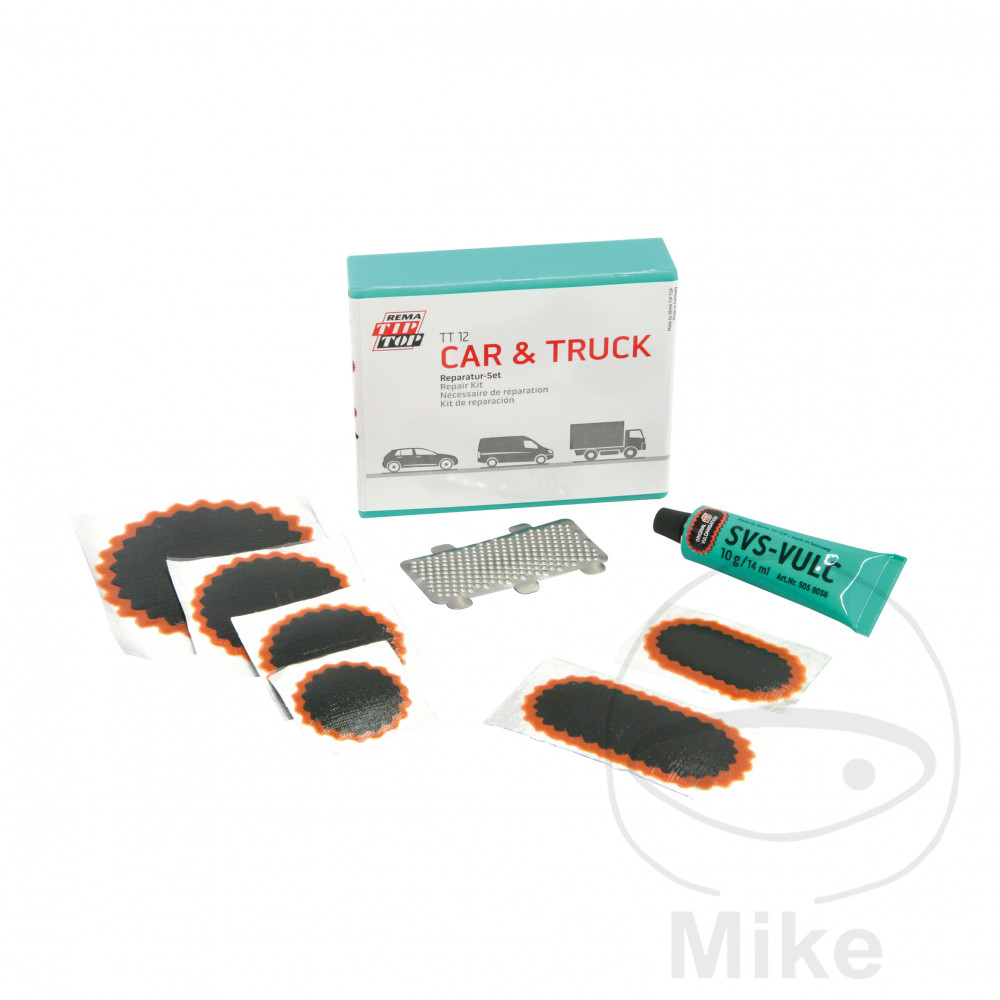 kit reparación de pinchazos vulcanizante para neumáticos coche/camión tt12