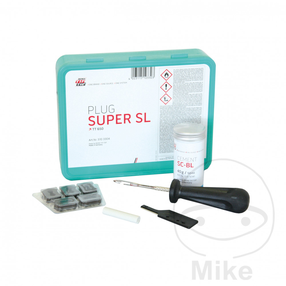 kit reparación de pinchazos para neumáticos super sealastic tt 650