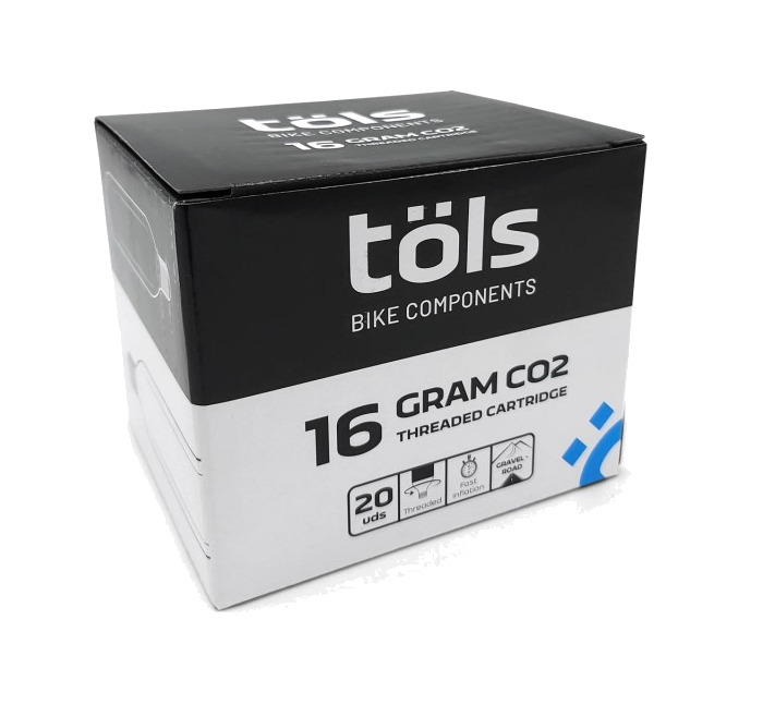 bombona cartucho aire comprimido con rosca 16 gr 30u co2