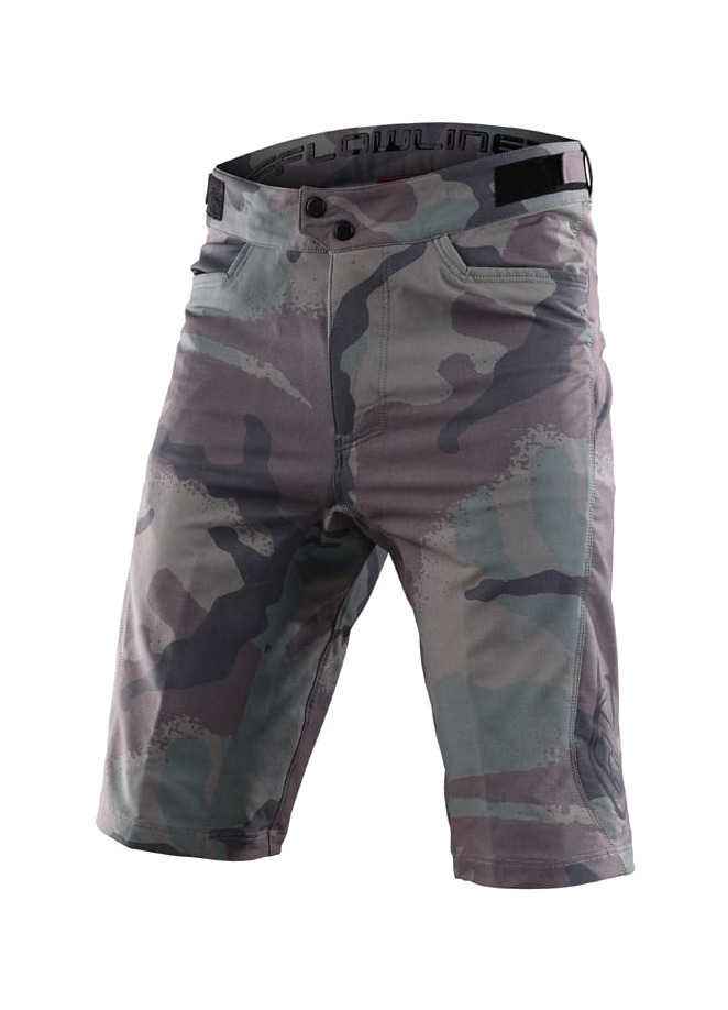 pantalón corto de ciclismo flowline short camo woodland