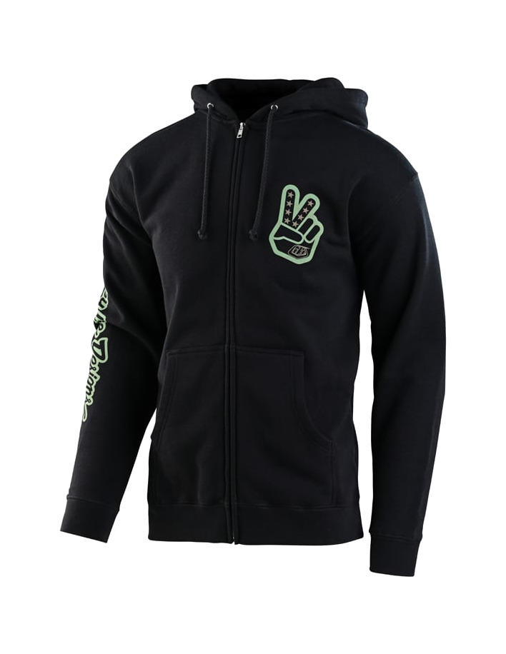 sudadera con cremallera peace out