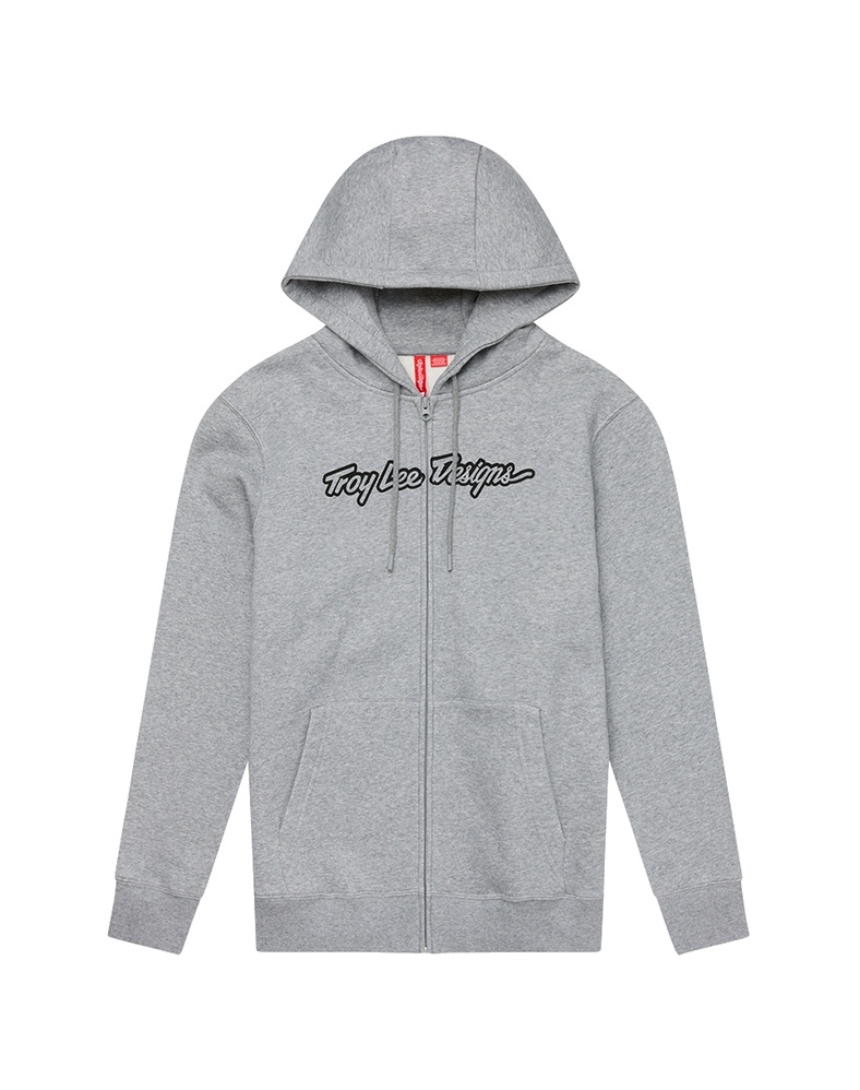 sudadera con capucha zip up signature