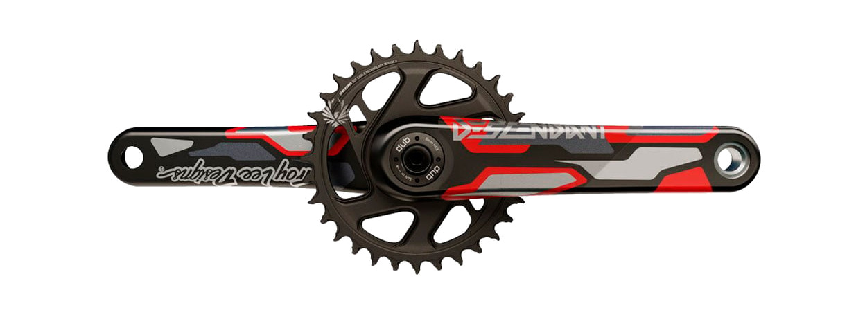 juego de bielas y plato descendant eagle col tld carbon dub boost black