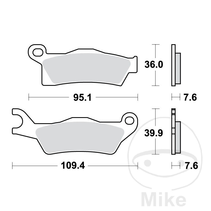 TRW SINTERED BRAKE PADS SI ALTN: 7370102 - Picture 1 of 1