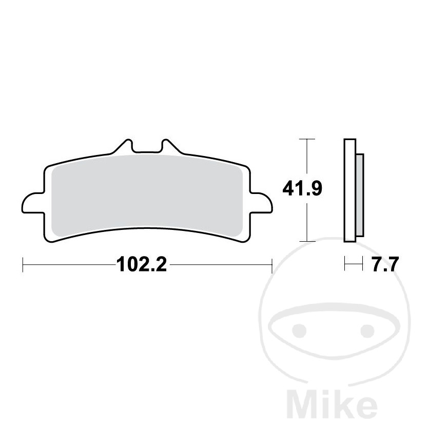 TRW SINTERED BRAKE PADS SCR ALTN:7320012 - Picture 1 of 1