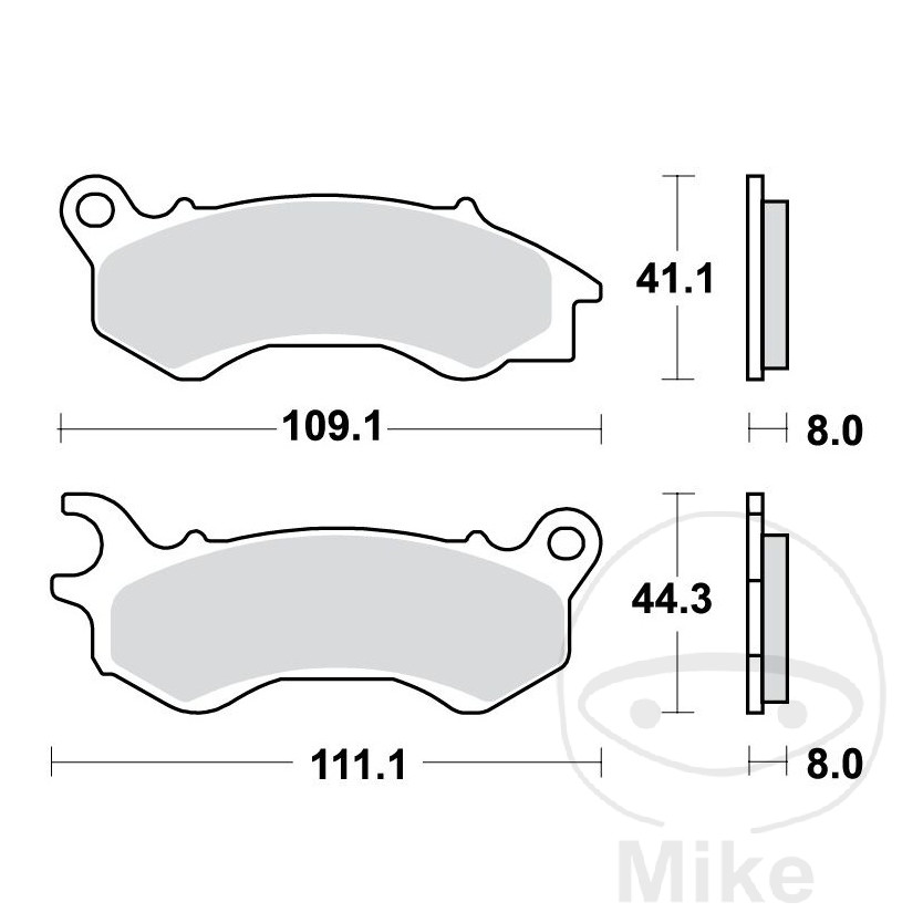 TRW SINTERED BRAKE PADS SCOOTER OLD: 7323512 - Picture 1 of 1