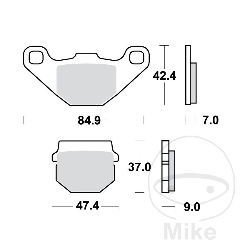 TRW SINTERED BRAKE PADS SCOOTER ALTN: 7322746 - Picture 1 of 1