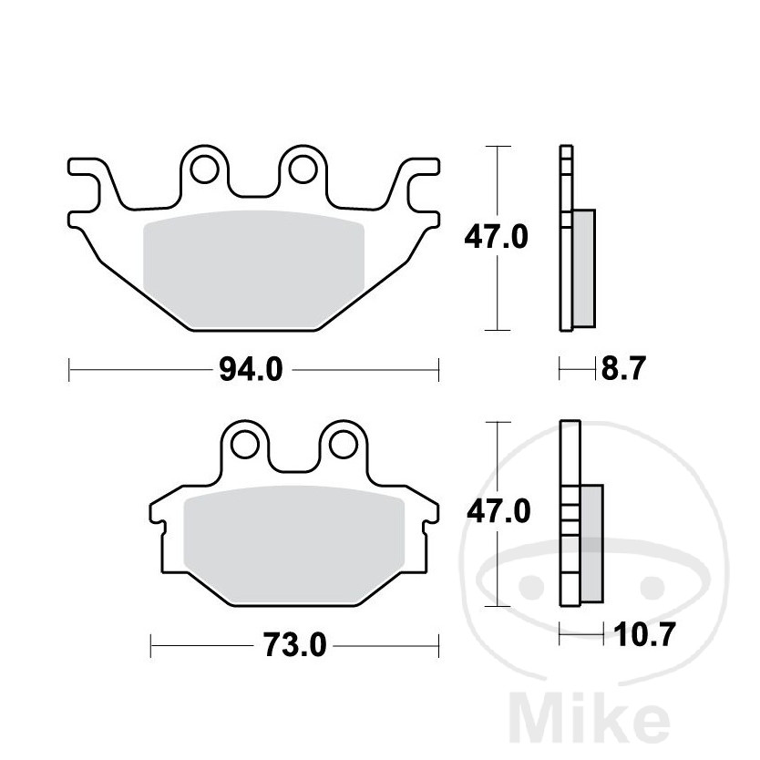 TRW Standard brake pads ALTN: 7323157 - Picture 1 of 1