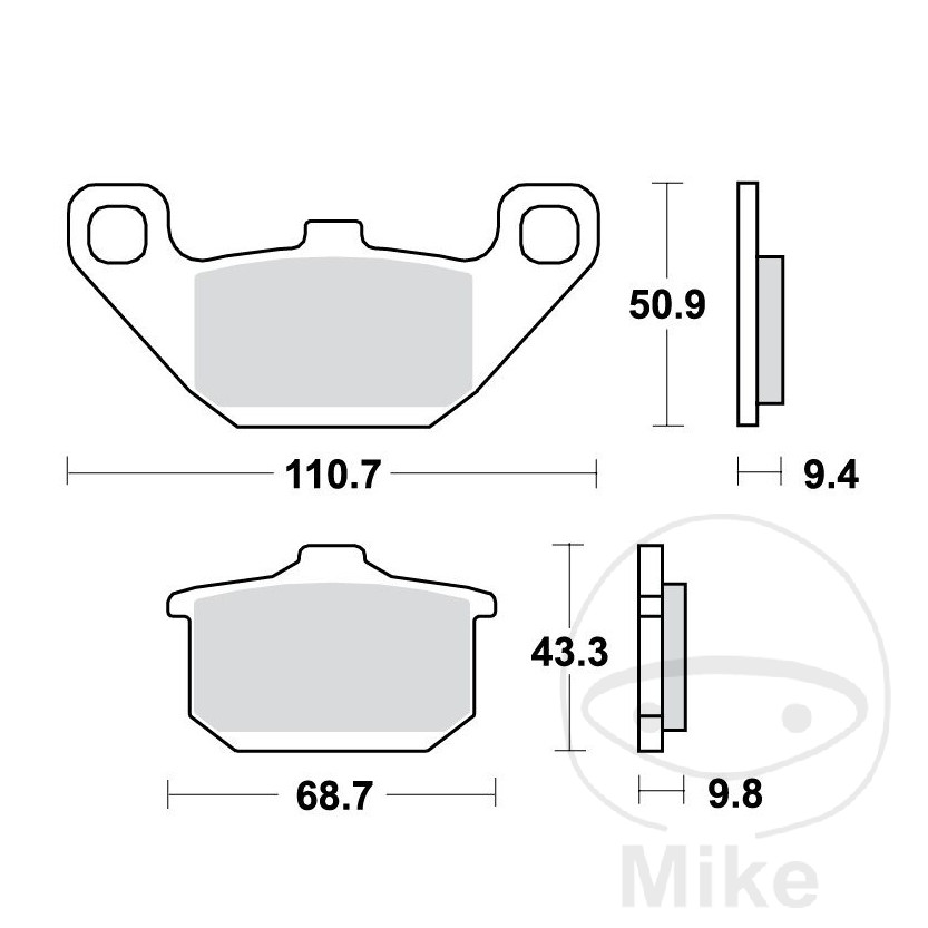 TRW Standard Brake Pads ALTN: 7396952 - Picture 1 of 1