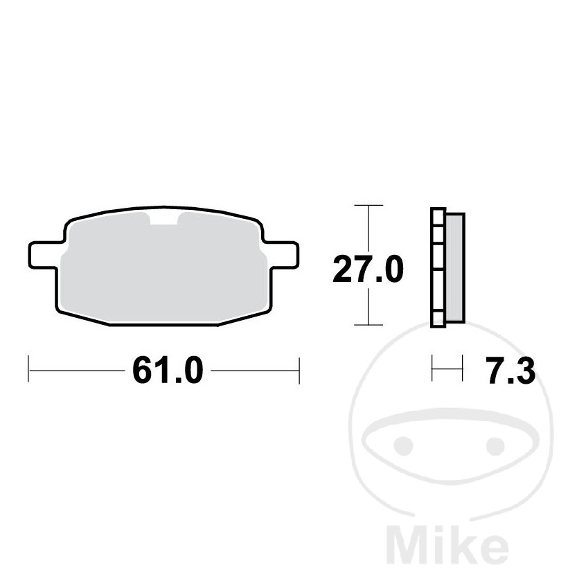 TRW Pastillas de freno estándar SCOOTER ALTN: 7320520 - Afbeelding 1 van 1
