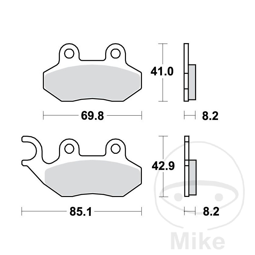 TRW standard brake pads SCOOTER ALTN: 7320536 - Picture 1 of 1