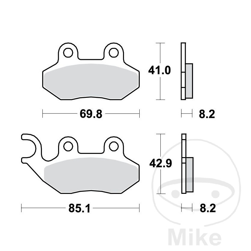 TRW Pastiglie dei freni standard SCOOTER ALTN: 7320536 - Imagen 1 de 1