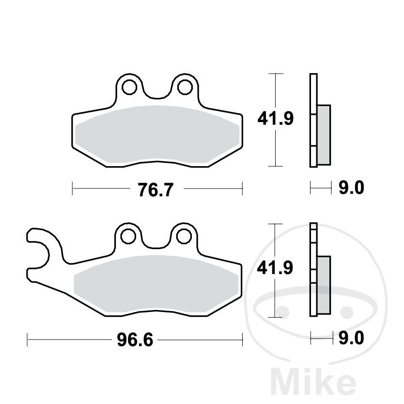 TRW Plaquettes de frein standards SCOOTER ALTN: 7320823 - Afbeelding 1 van 1