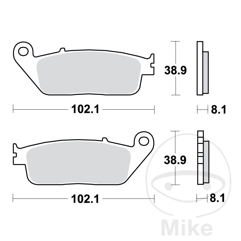 TRW SINTERED BRAKE PADS SCOOTER OLD: 7322811 - Picture 1 of 1