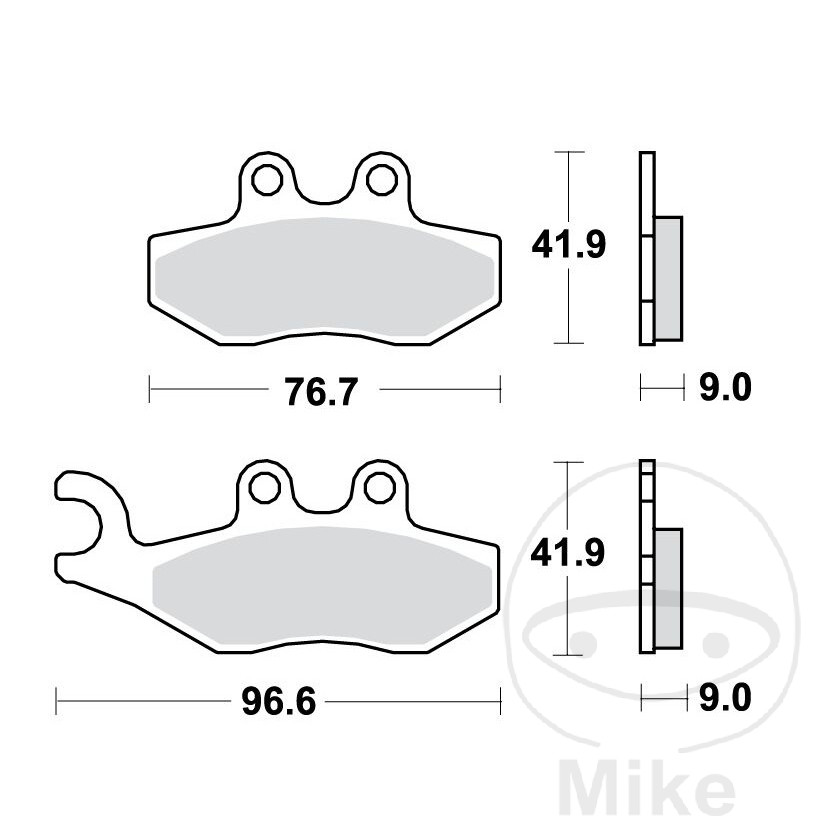 TRW SINTERED BRAKE PADS SCOOTER ALTN:7323058 - Picture 1 of 1