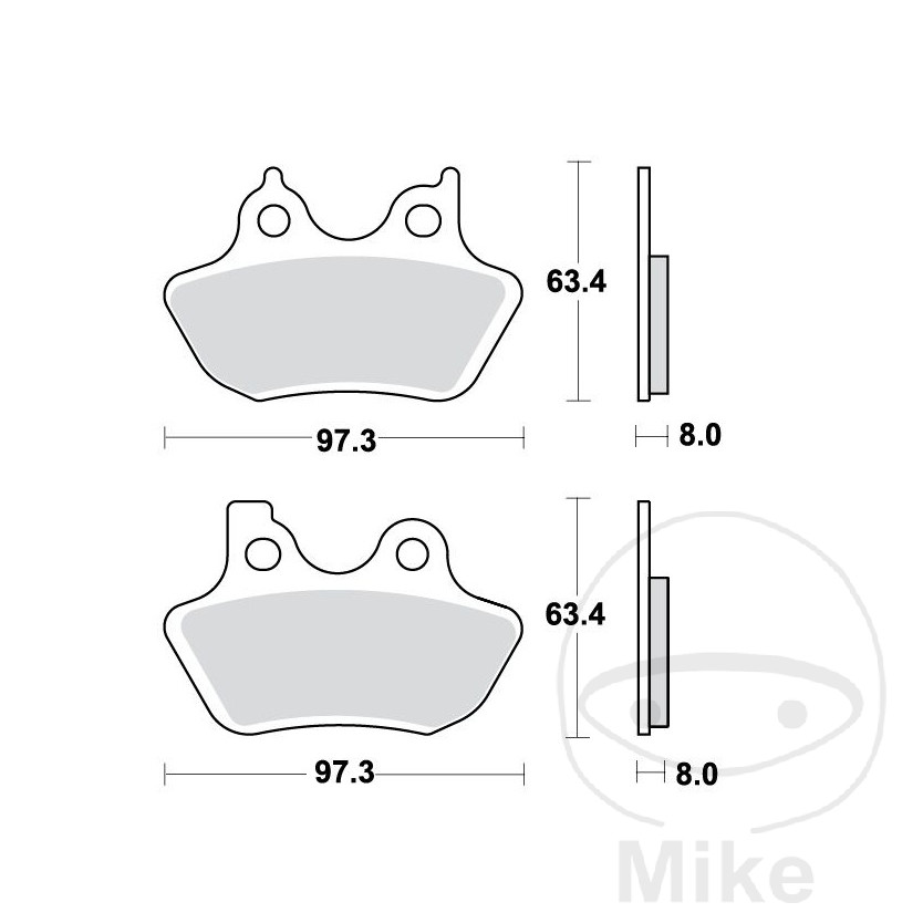 TRW Sintered Front Brake Pads ALTN: 7320997 - Picture 1 of 1