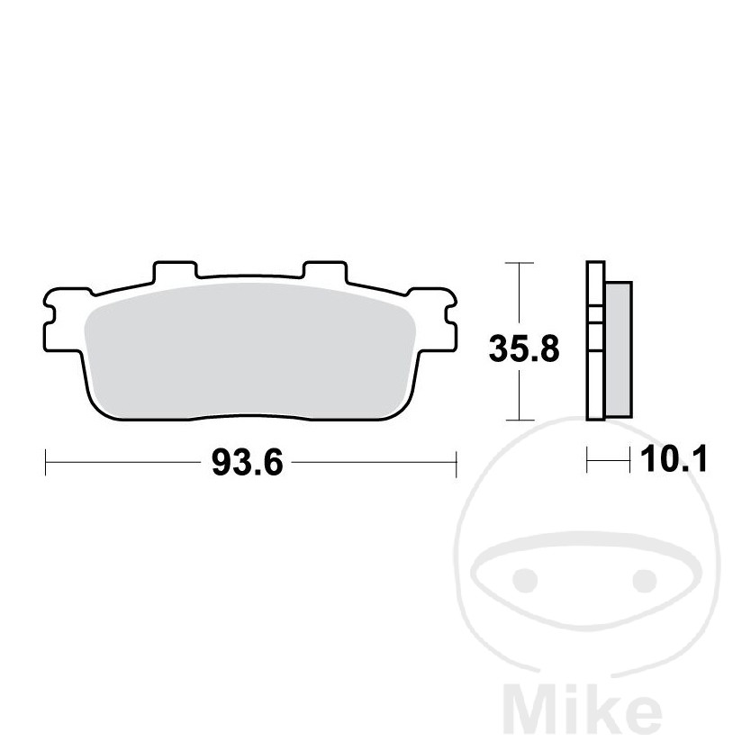 TRW SINTERED BRAKE PADS SCOOTER OLD: 7323496 - Picture 1 of 1