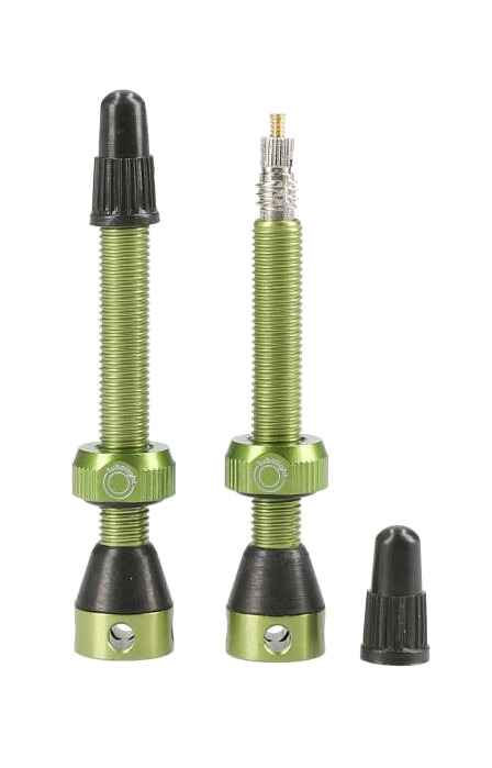 válvula tubeless de aluminio side holes (par)