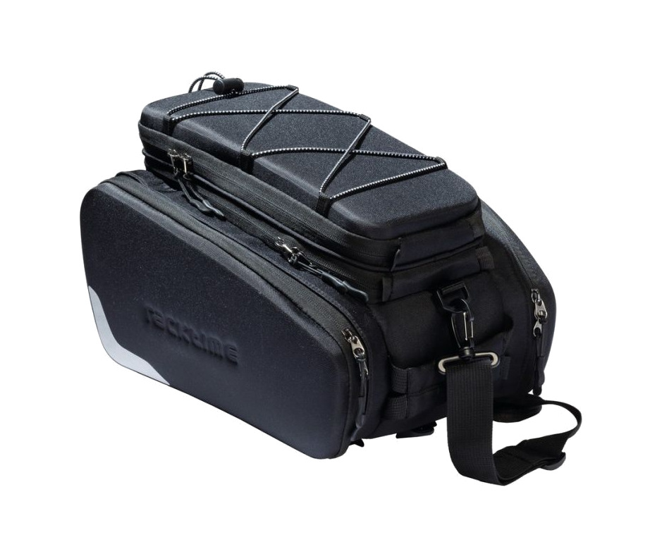 bolsa para portaequipajes de bicicleta + adaptador racktime odin snapit 34x26x20 cm