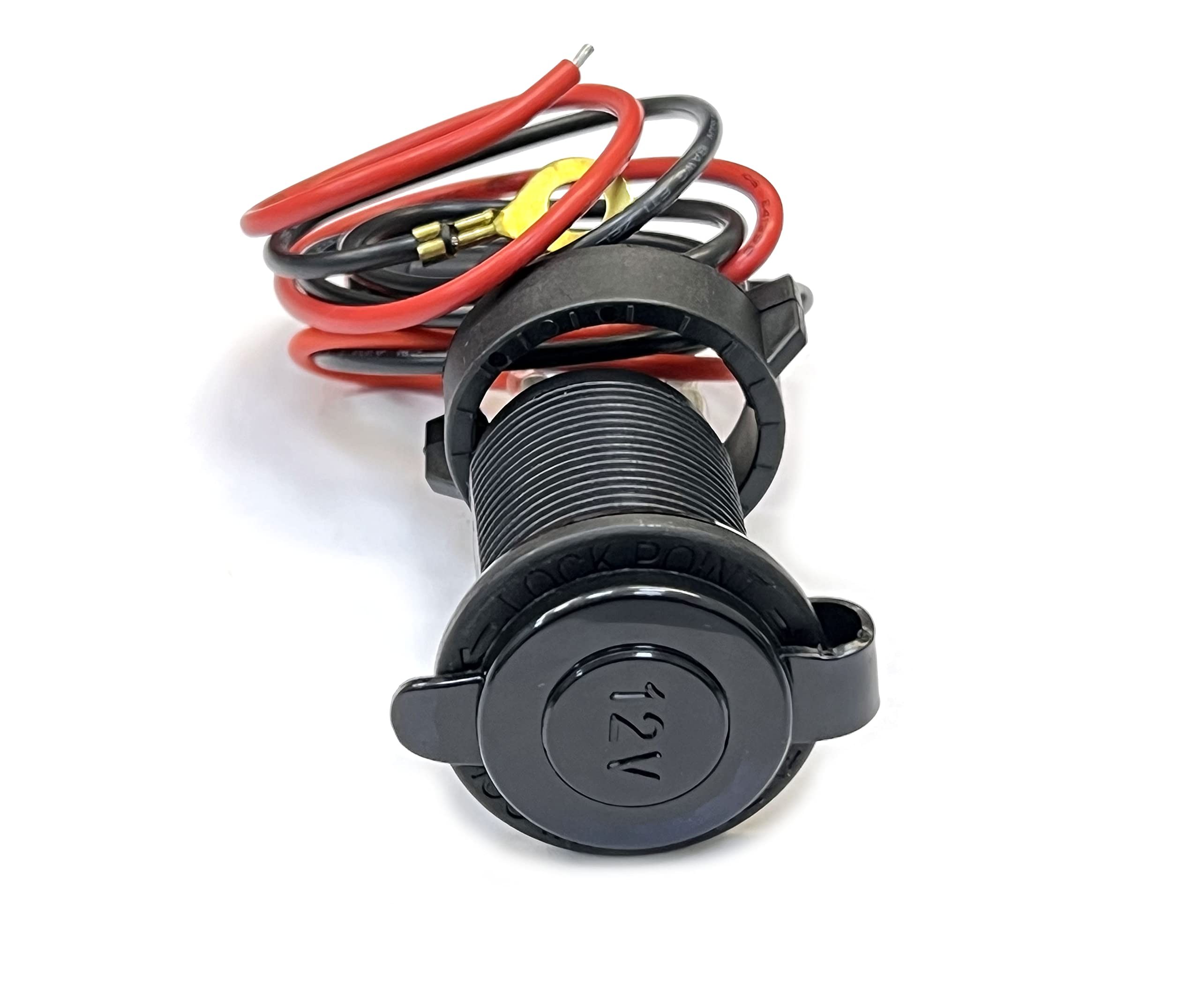 mechero de coche tipo toma de corriente 12v con tapa