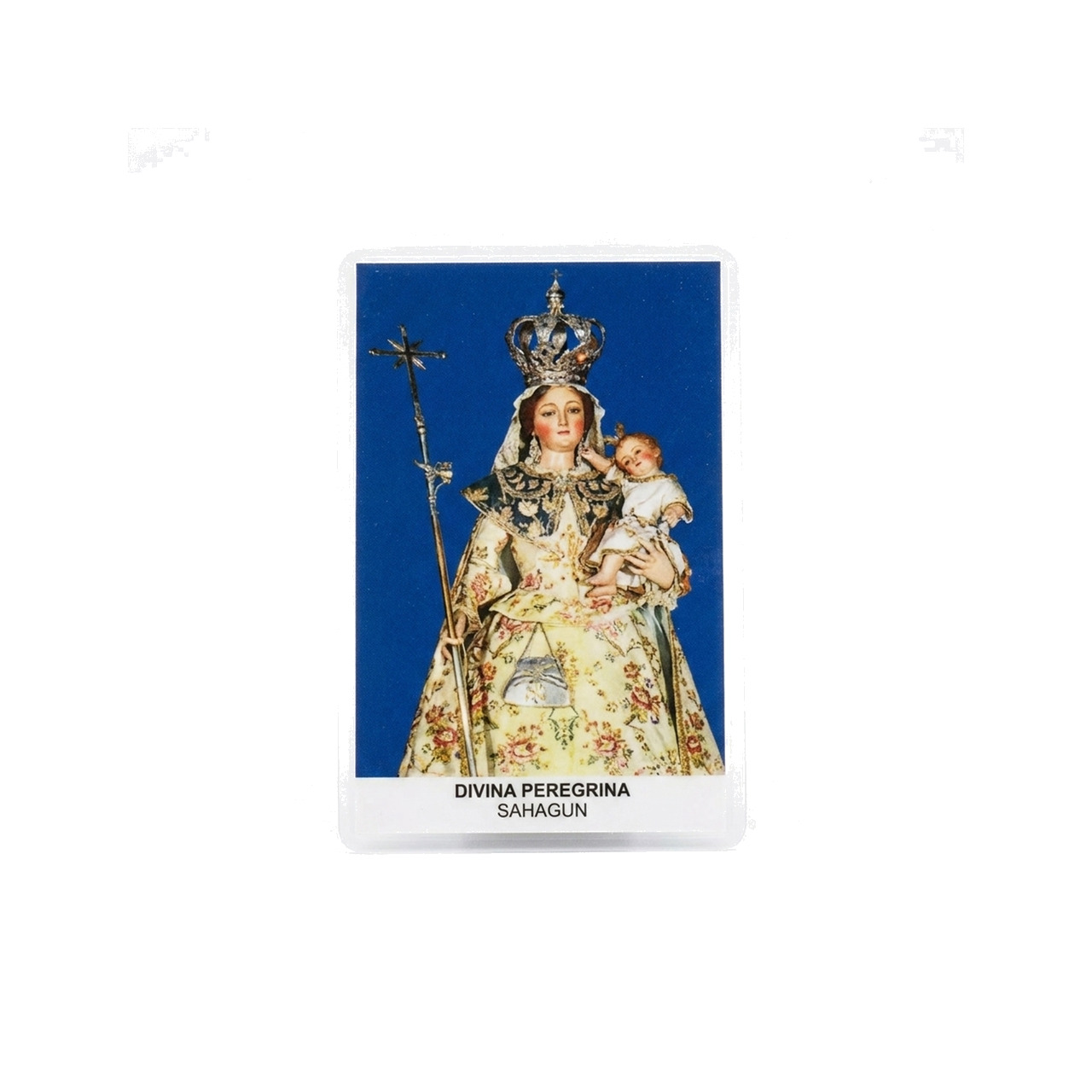 estampa virgen peregrina monjas benedictinas monasterio santa cruz sahagún