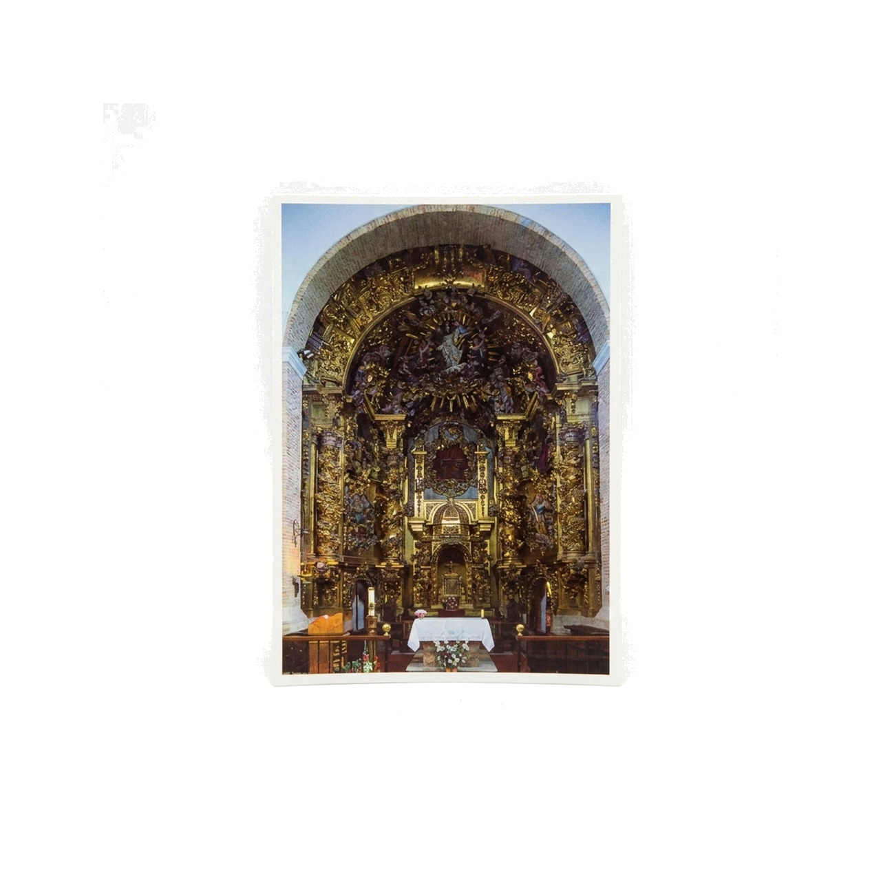 postal museo retablo joaquín de churriguera monjas benedictinas monasterio santa cruz sahagún