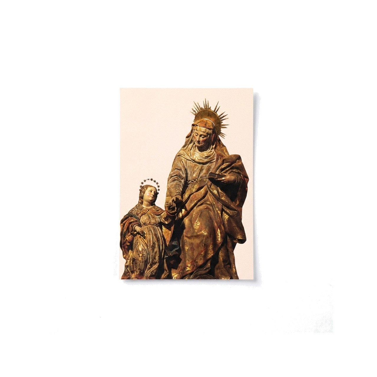 postal museo santa ana con la virgen niña (tarjeta, lámina, recuerdo) monjas benedictinas monasterio santa cruz sahagún