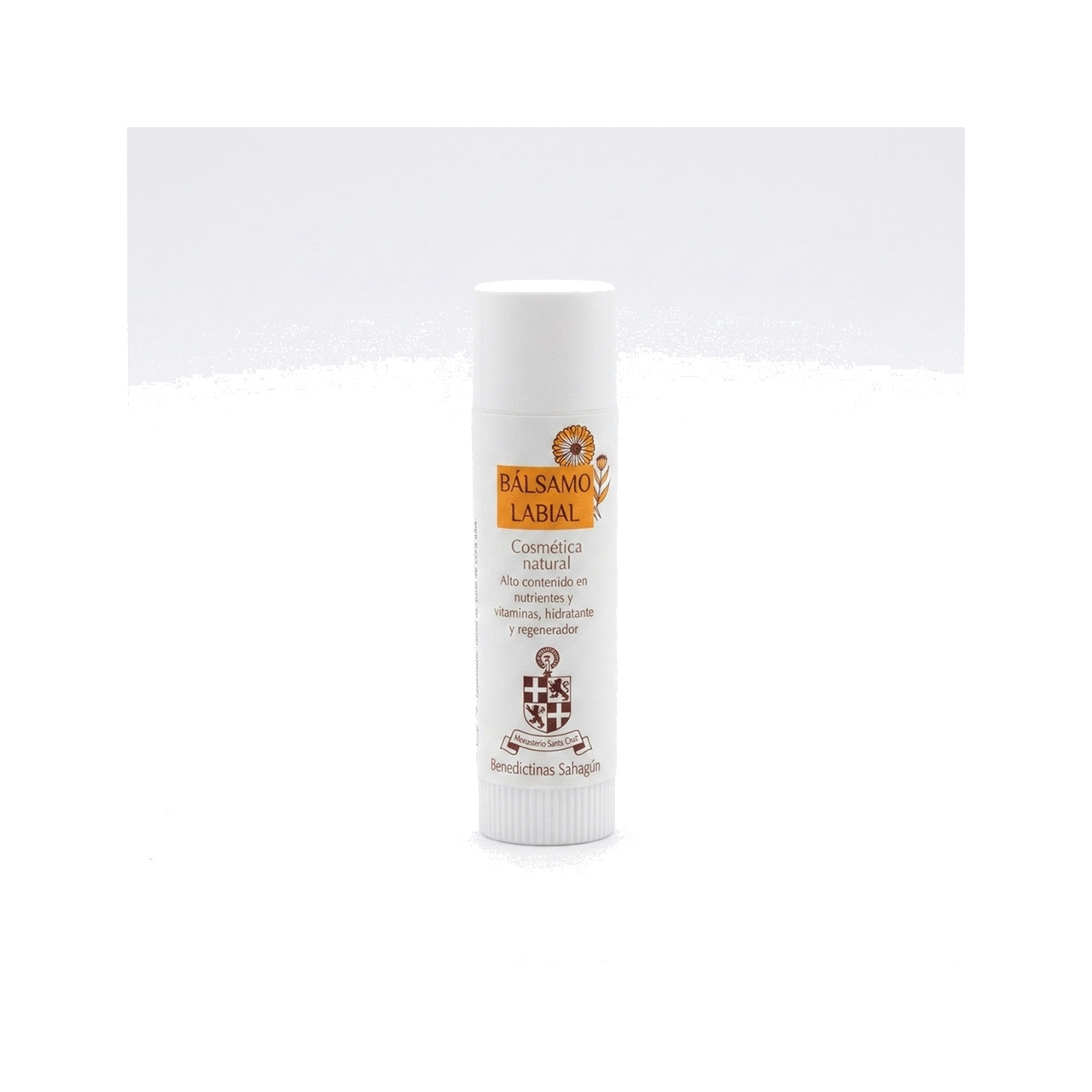 bálsamo labial de caléndula 100% natural (cacao, crema, protector, hidratante) monjas benedictinas monasterio santa cruz sahagún