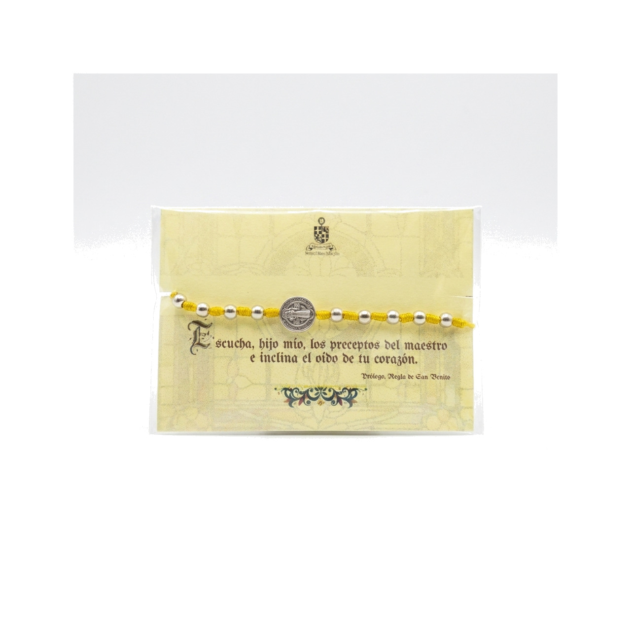 decenario de san benito ajustable (pulsera, rosario, medalla, amuleto) monjas benedictinas monasterio santa cruz sahagún