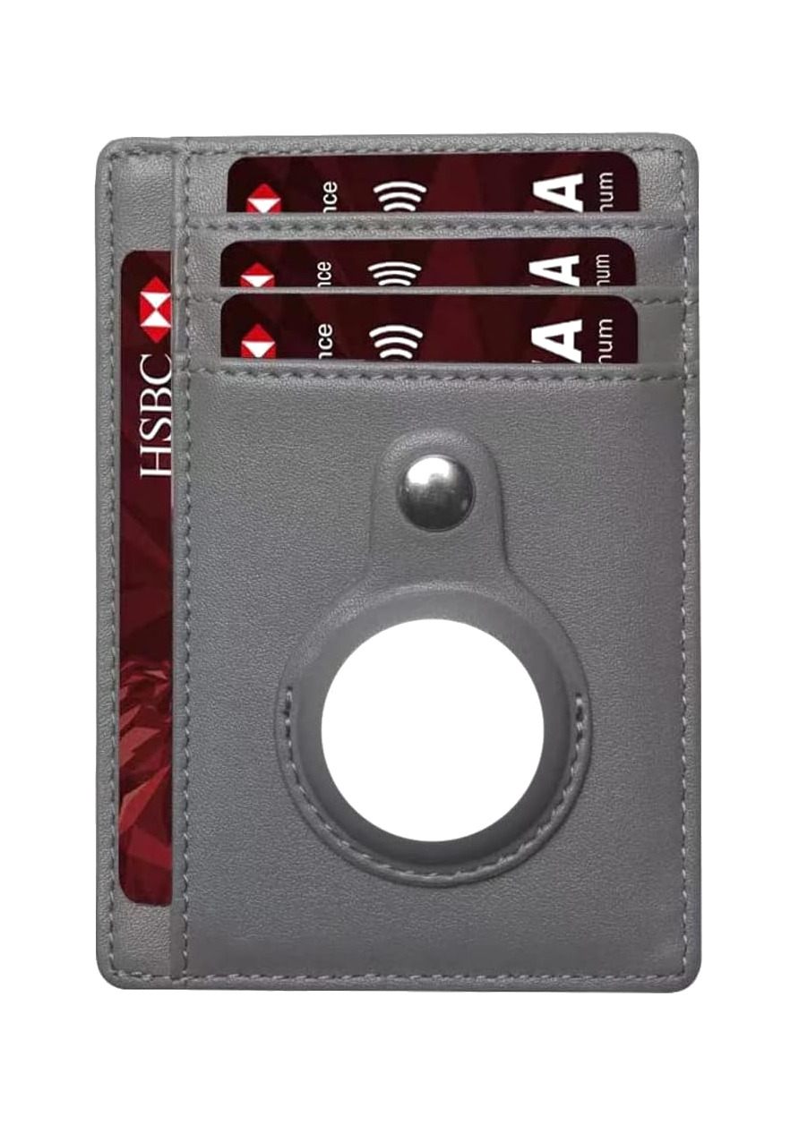 cartera tarjetero con soporte airtag - mantén tus objetos de valor seguros y localizados