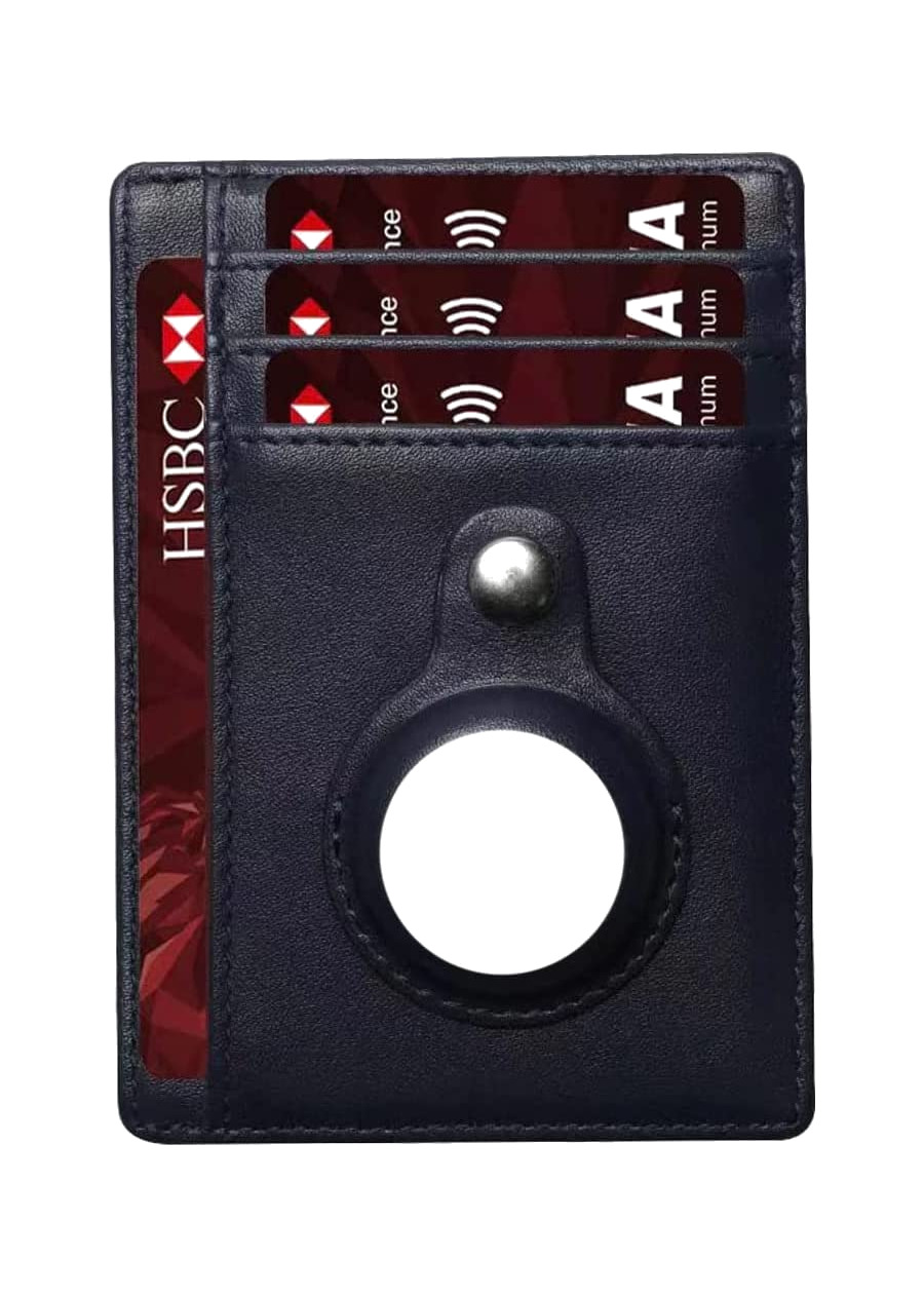 cartera tarjetero con soporte airtag - mantén tus objetos de valor seguros y localizados