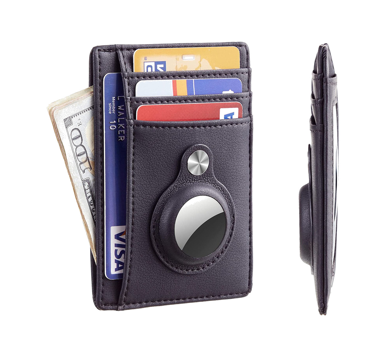 cartera tarjetero con soporte airtag - mantén tus objetos de valor seguros y localizados