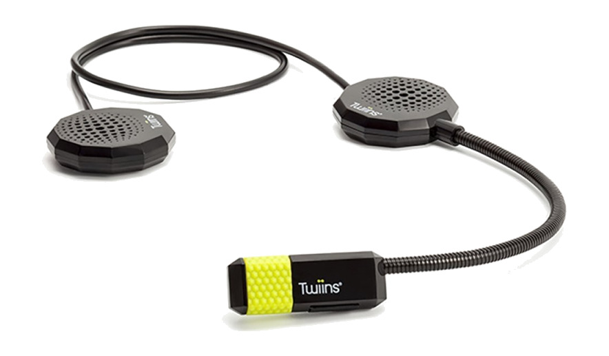 intercomunicador manos libres para casco de moto (pack doble) hf 2.0 dual ms