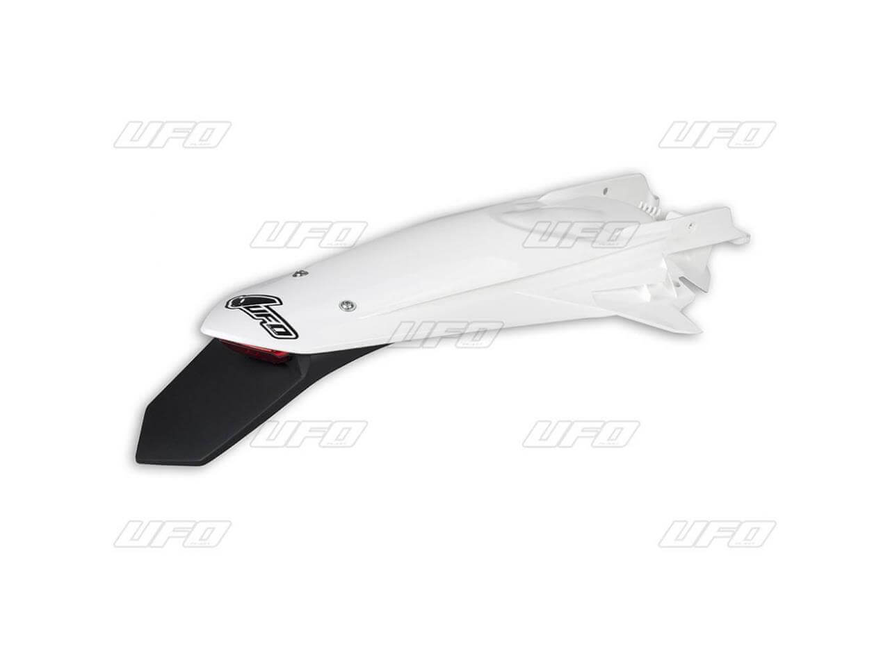 guardabarros trasero + portamatriculas con led