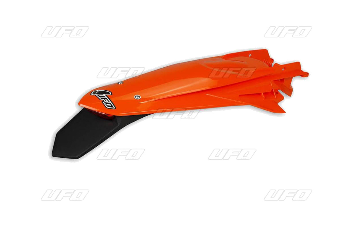 guardabarros trasero + portamatriculas con led