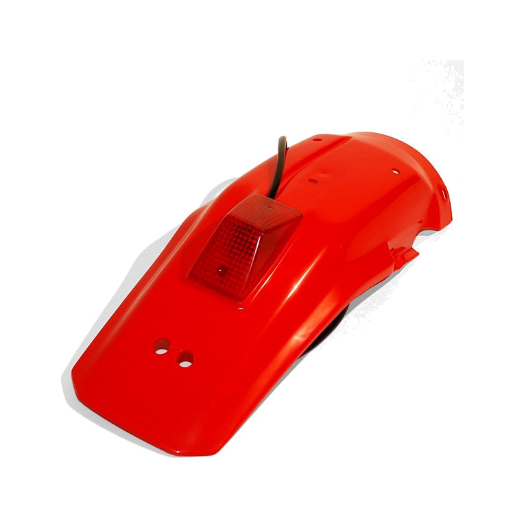 guardabarros trasero con piloto trasero ho02650-069 color rojo