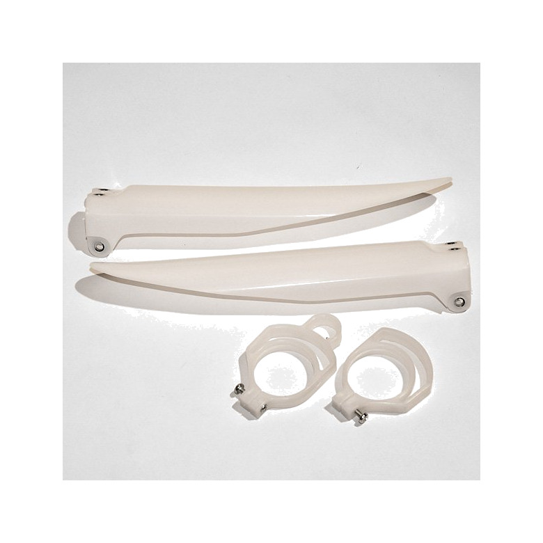 UFO Fork Protectors KA03711-280 Translucent White - Picture 1 of 1