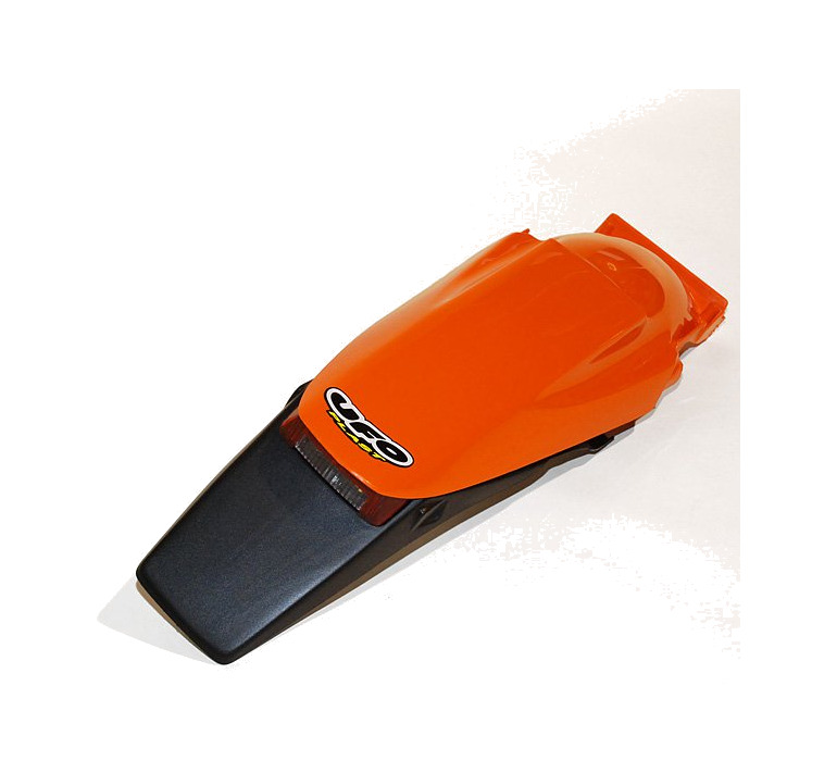 guardabarros trasero enduro con piloto  kt03043-127 color naranja
