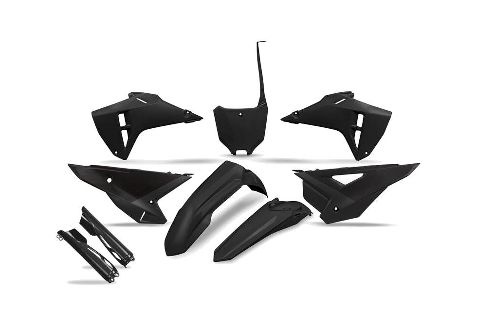 kit de plástica completo con protectores de horquilla