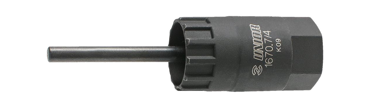 extractor de piñón con guía shimano