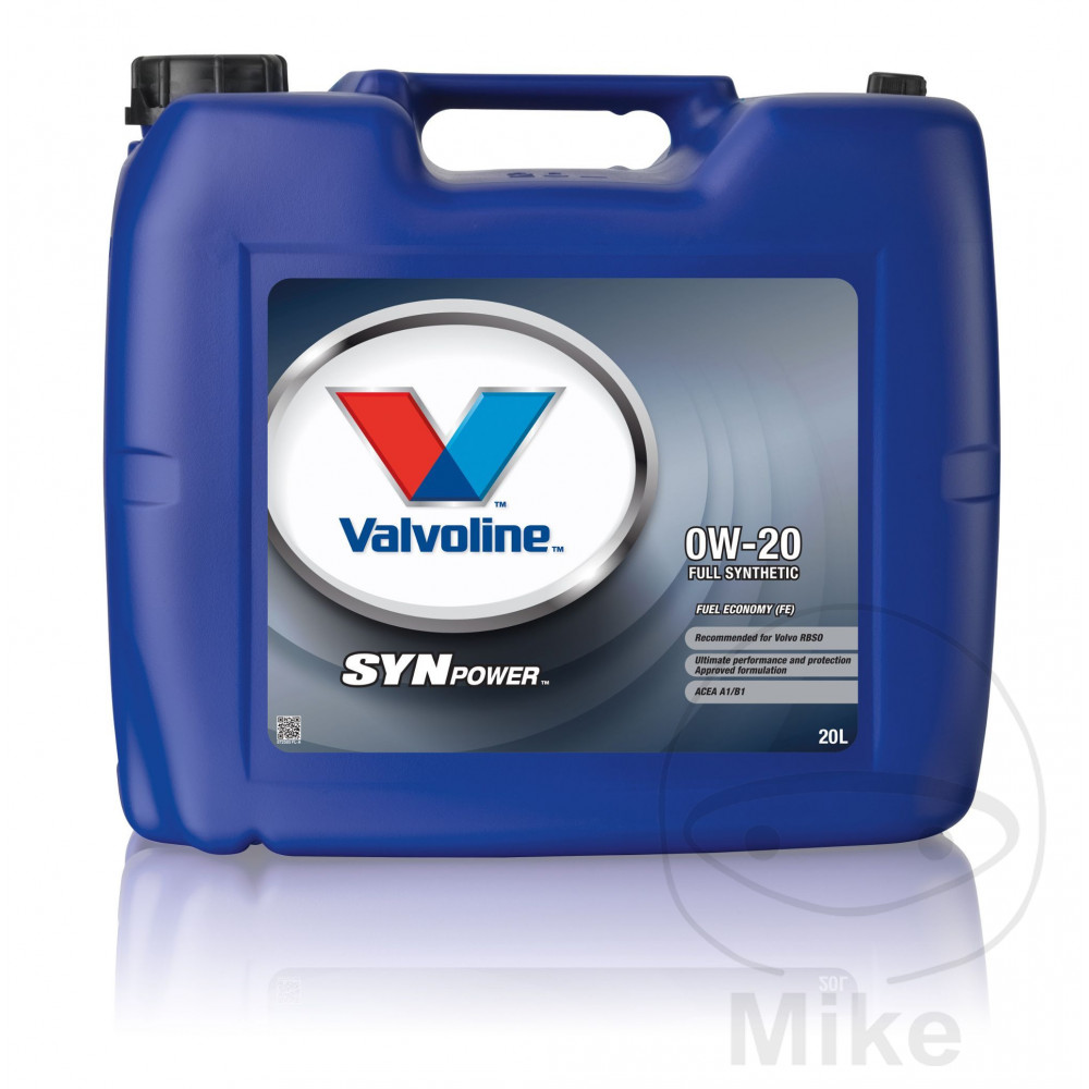 aceite de motor sintético para coche 0w20 fe 20l 
synpower