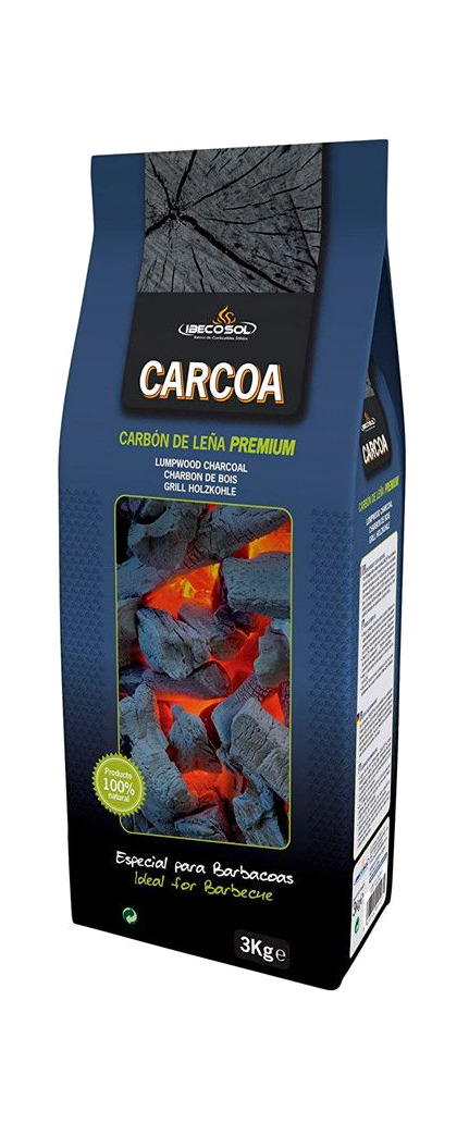 carbon vegetal para hacer barbacoas bolsa 3 kg