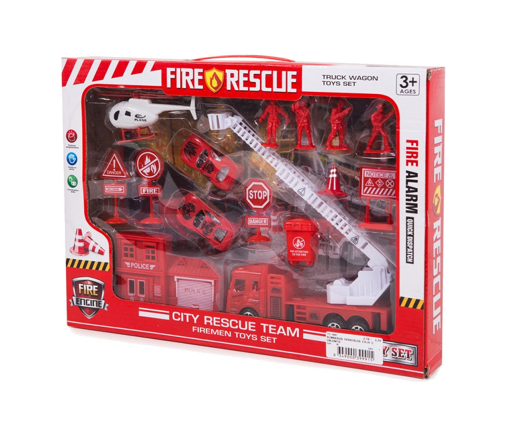 vehículos de bomberos 20 mg 10u